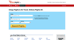 Desktop Screenshot of airfaresflights.co.uk