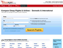 Tablet Screenshot of airfaresflights.com.au
